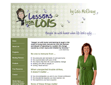 Tablet Screenshot of lessonsfromlois.com